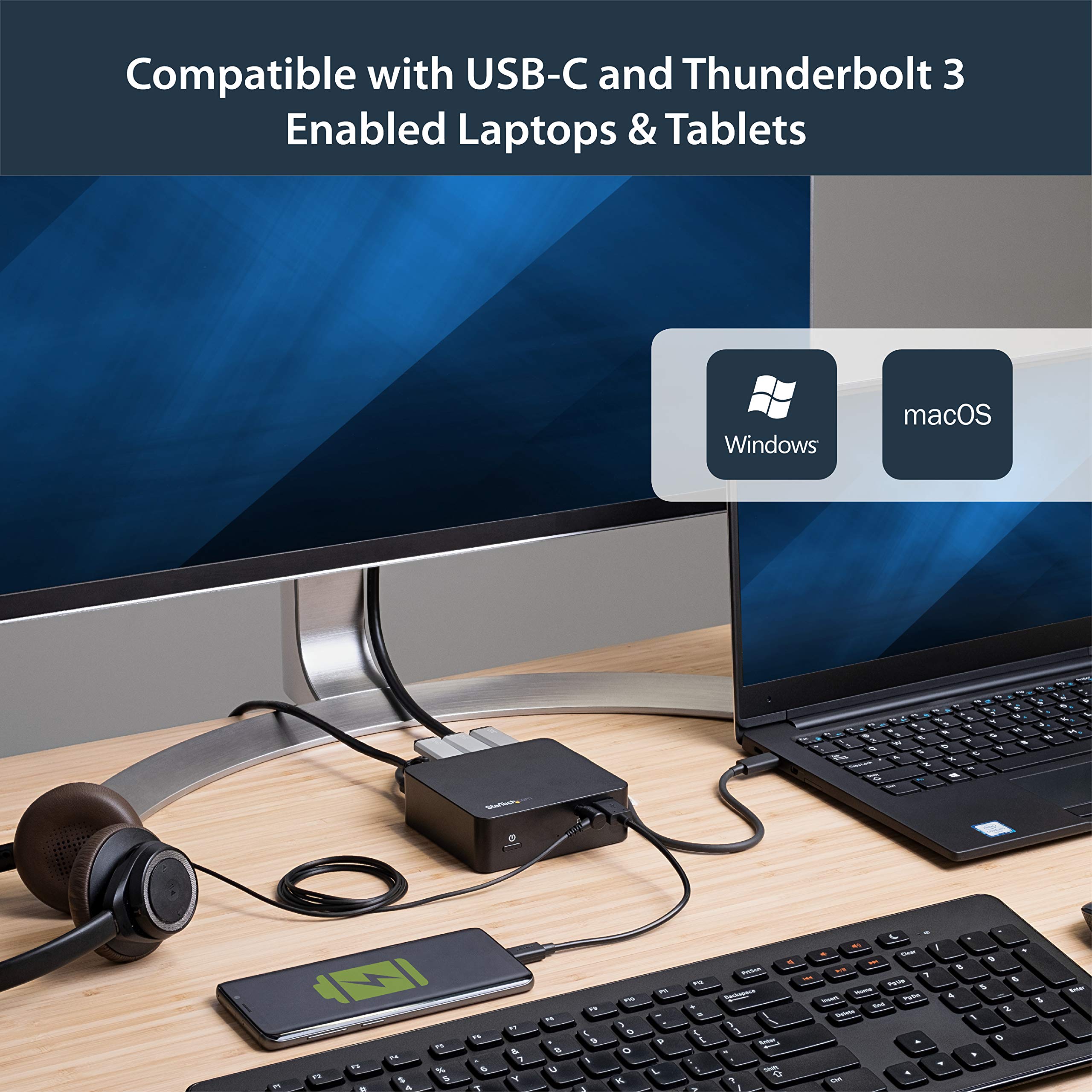 Amazon.co.jp: StarTech.com USB Type-C接続ドッキングステーション 4K